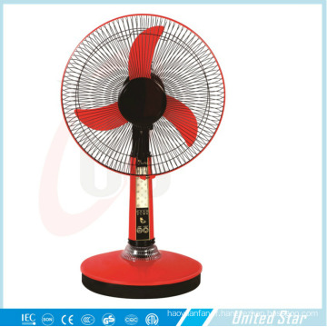 Ventilateur de table rechargeable solaire DC électrique en plastique de 12 &#39;&#39; 16 &#39;&#39;